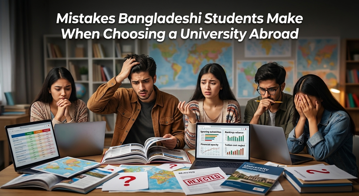 10 Costly Mistakes Bangladeshi Students Make When Choosing a University Abroad 10 Costly Mistakes Bangladeshi Students Make When Choosing a University Abroad